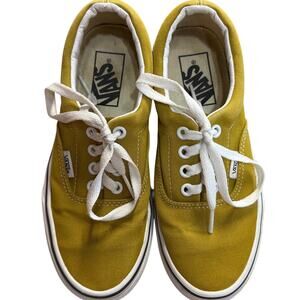 Vans Era 5.5 Women's/4 Men's‎ Skate Shoes Olive Oil Yellow Laced Alt Scene Retro